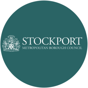 Stockport Metropolitan Borough Council logo. 