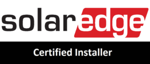 Solar edge certified installer logo.