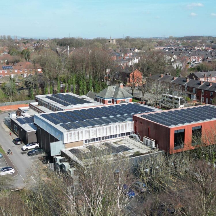 Worsley Leisure Centre aerial view