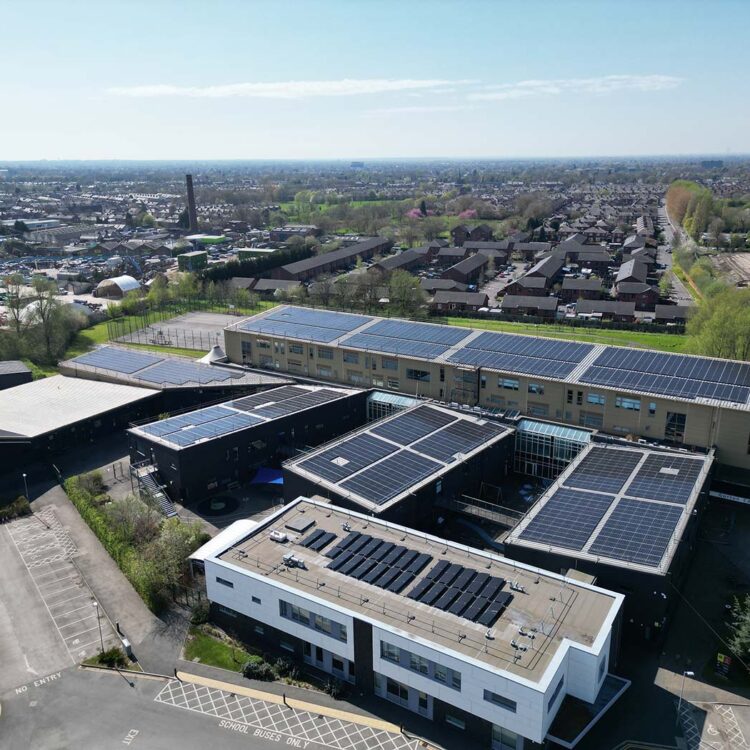 The largest installation of solar panels at a school in the UK